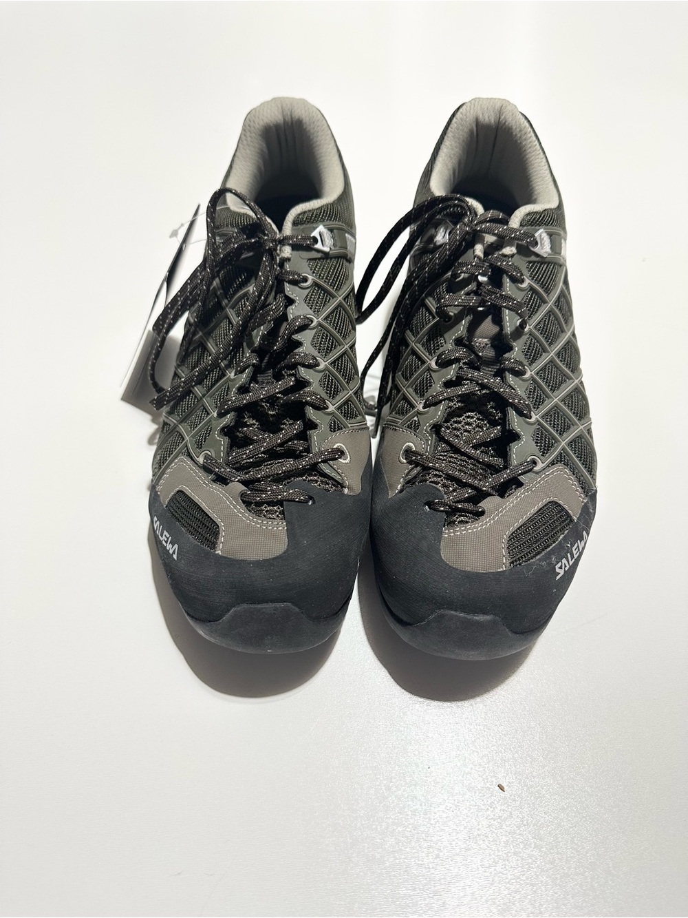 Men's Olive Green Approach Shoes with Protective Toe